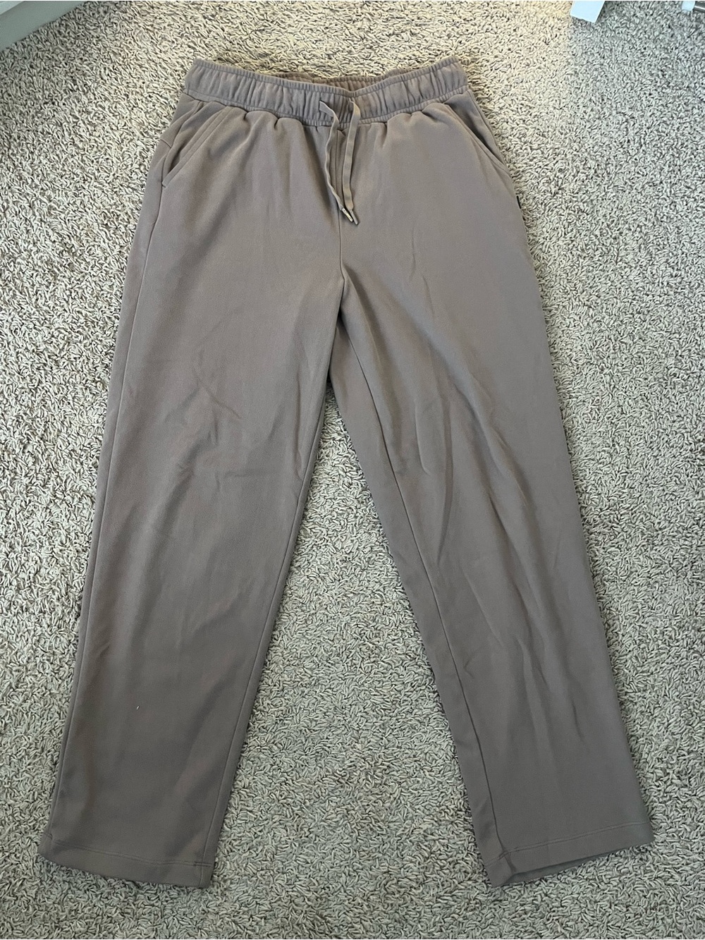 Mondetta performance and luxury brown straight leg pants